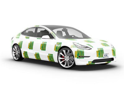 Missing Motherboard Technology Vehicle Vinyl Wrap