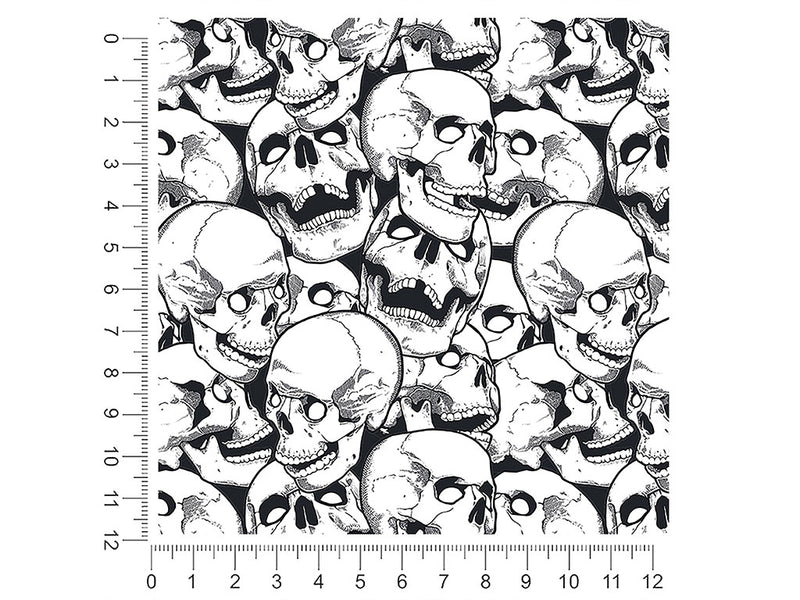 missing tooth skull and bones 1ft x 1ft Craft Sheets