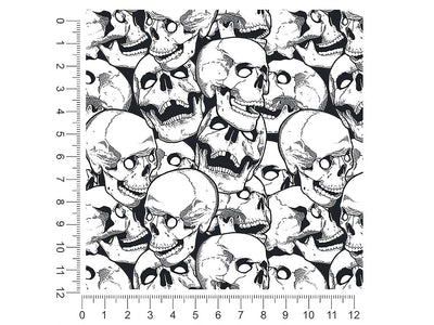 missing tooth skull and bones 1ft x 1ft Craft Sheets