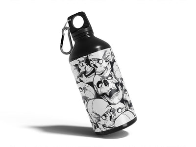 missing tooth skull and bones Water Bottle DIY Stickers