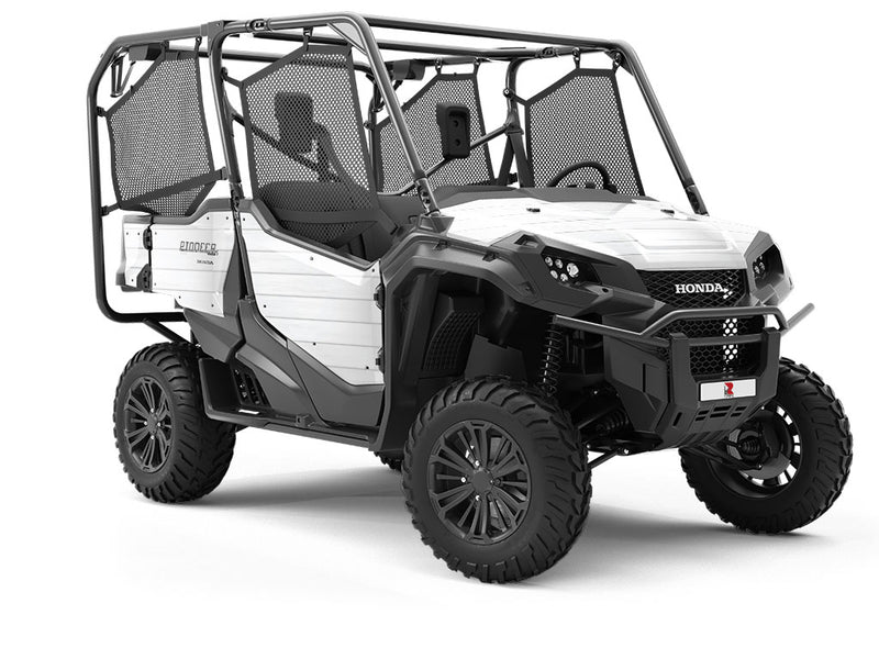 Mist  Wood Plank Utility Vehicle Vinyl Wrap