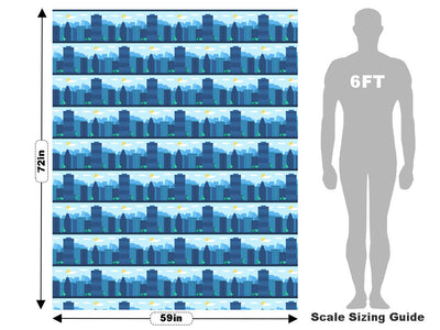 Misty Metropolis Cityscape Vehicle Wrap Scale~Rwraps Series 914 Misty Metropolis Cityscape Measurements~2