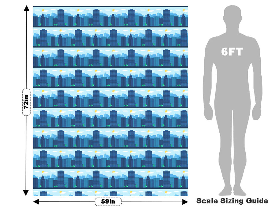 Misty Metropolis Cityscape Vehicle Wrap Scale~Rwraps Series 914 Misty Metropolis Cityscape Measurements~2