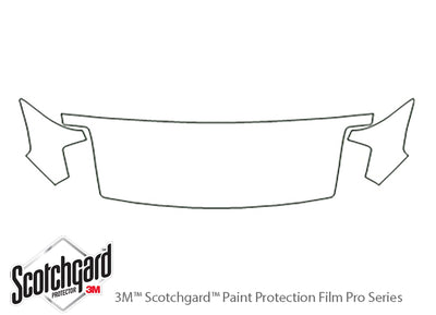 eclipse 3M Clear Bra Hood Precut PPF Diagram