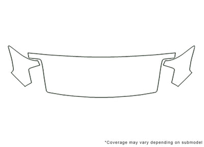 eclipse Avery Dennison Clear Bra Hood Precut PPF Diagram