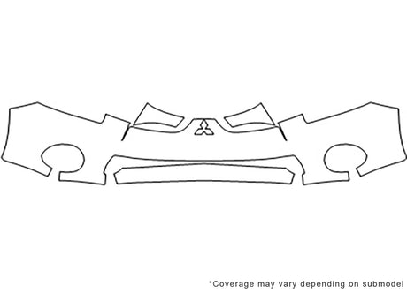 eclipse 3M Clear Bra Bumper Precut PPF Diagram