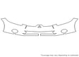 eclipse Avery Dennison Clear Bra Bumper Precut PPF Diagram