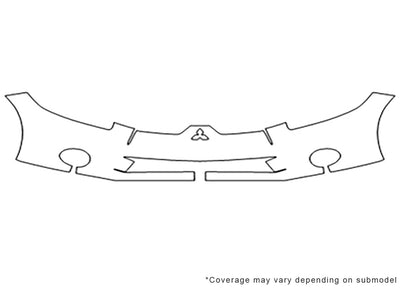 eclipse Avery Dennison Clear Bra Bumper Precut PPF Diagram