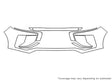 eclipse cross Avery Dennison Clear Bra Bumper Precut PPF Diagram