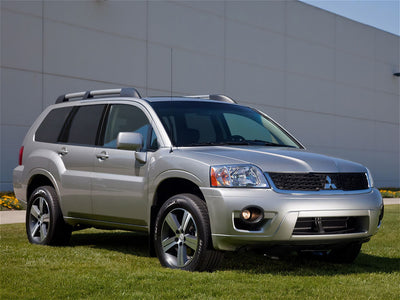 mitsubishi endeavor 2004-2011 Brushed Aluminum Black Pillar Trim