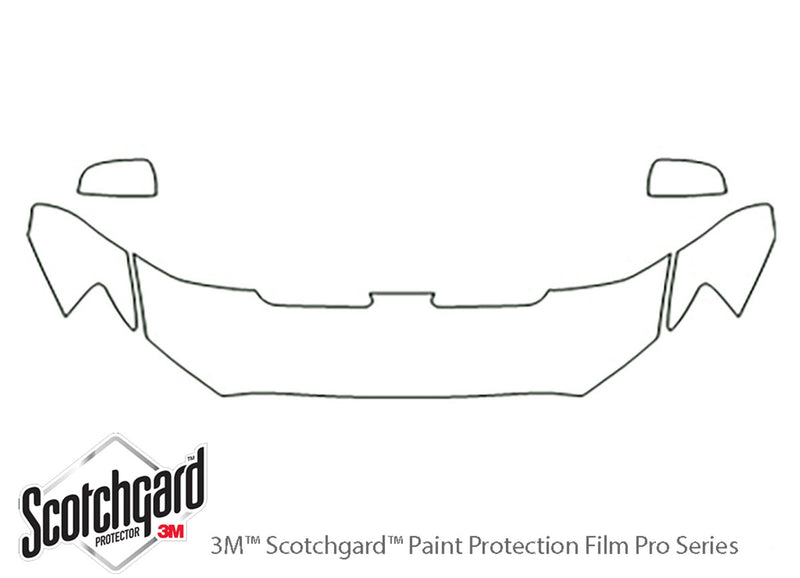 evolution 3M Clear Bra Hood Precut PPF Diagram