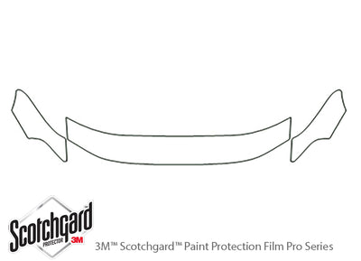 galant 3M Clear Bra Hood Precut PPF Diagram