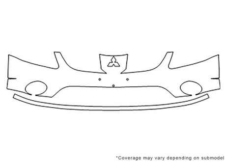 galant 3M Clear Bra Bumper Precut PPF Diagram