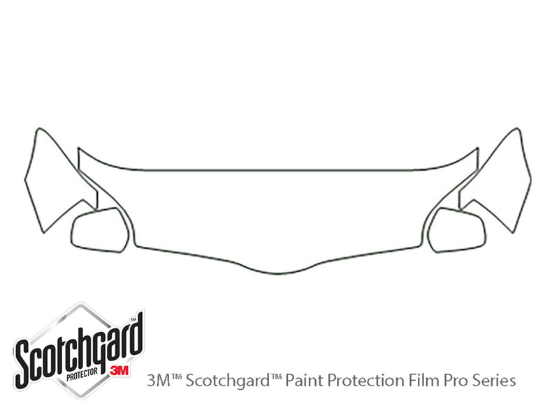 galant 3M Clear Bra Hood Precut PPF Diagram