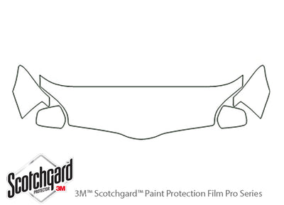 galant 3M Clear Bra Hood Precut PPF Diagram