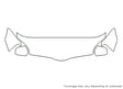 galant Avery Dennison Clear Bra Hood Precut PPF Diagram