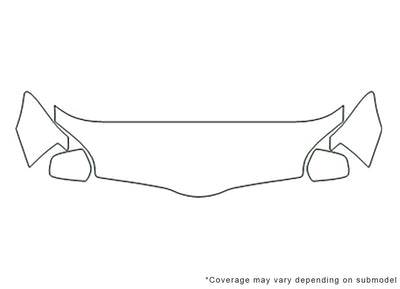 galant Avery Dennison Clear Bra Hood Precut PPF Diagram