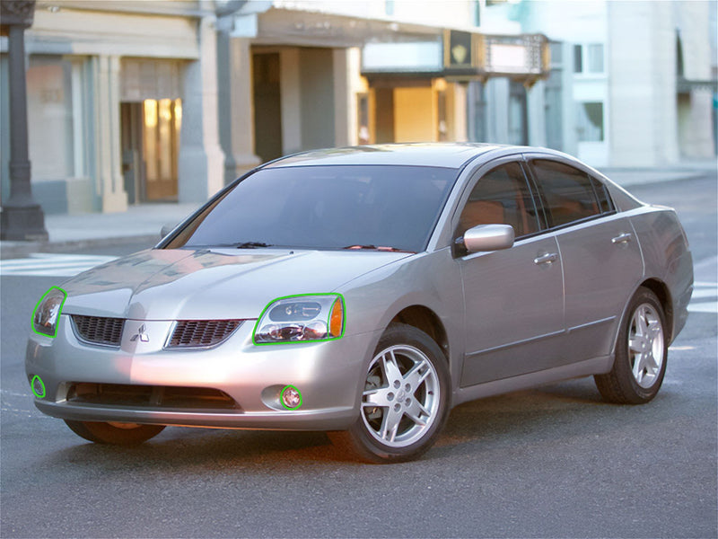 mitsubishi galant 2004-2008 Headlight Protection Installation Location
