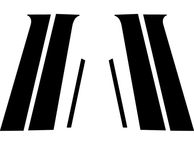 mitsubishi galant 2004-2012 Camo Pillar Trim Diagram