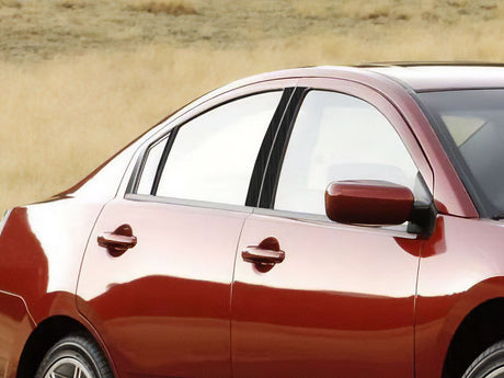 mitsubishi galant 2004-2012 Brushed Aluminum Black Pillar Cover Diagram
