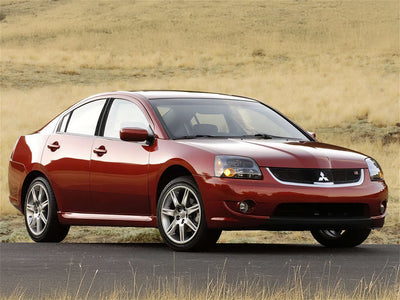 mitsubishi galant 2004-2012 Brushed Aluminum Black Pillar Trim