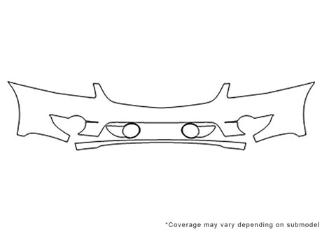 galant Avery Dennison Clear Bra Bumper Precut PPF Diagram