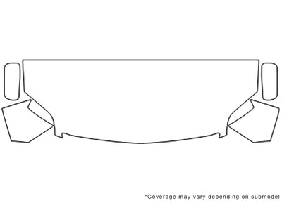 galant Avery Dennison Clear Bra Hood Precut PPF Diagram