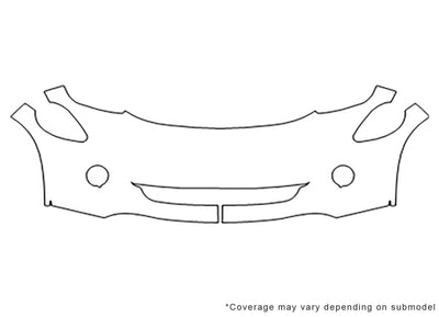 i-miev Avery Dennison Clear Bra Bumper Precut PPF Diagram