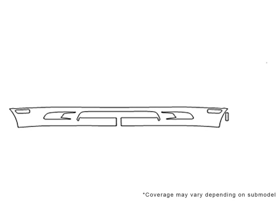 lancer 3M Clear Bra Bumper Precut PPF Diagram