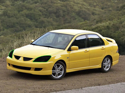 mitsubishi lancer 2002-2003 Headlight Tint Location