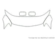 lancer Avery Dennison Clear Bra Hood Precut PPF Diagram