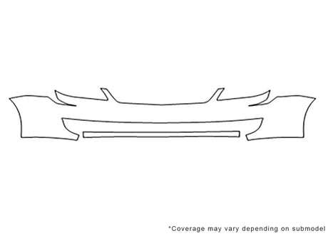 lancer Avery Dennison Clear Bra Bumper Precut PPF Diagram