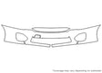 lancer Avery Dennison Clear Bra Bumper Precut PPF Diagram