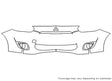 mirage 3M Clear Bra Bumper Precut PPF Diagram