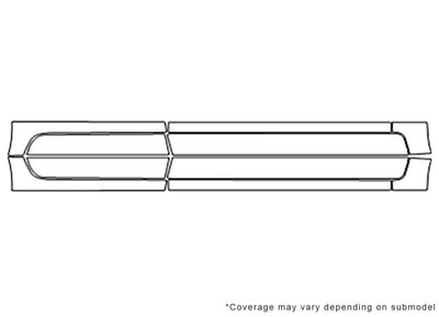 mirage Avery Dennison Clear Bra Door Cup Precut PPF Diagram