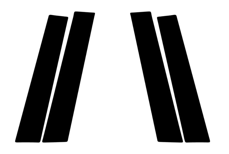 mitsubishi mirage 2014-2020 Camo Pillar Trim Diagram
