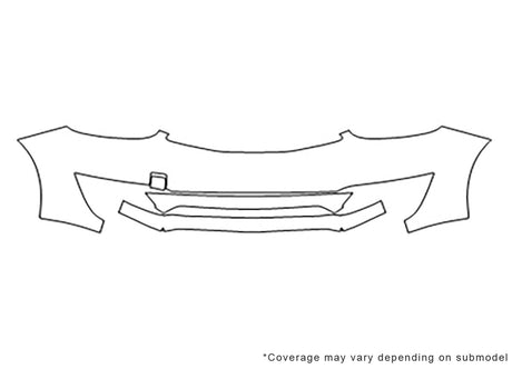 mirage 3M Clear Bra Bumper Precut PPF Diagram