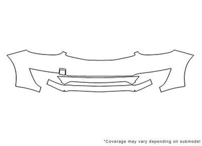 mirage Avery Dennison Clear Bra Bumper Precut PPF Diagram