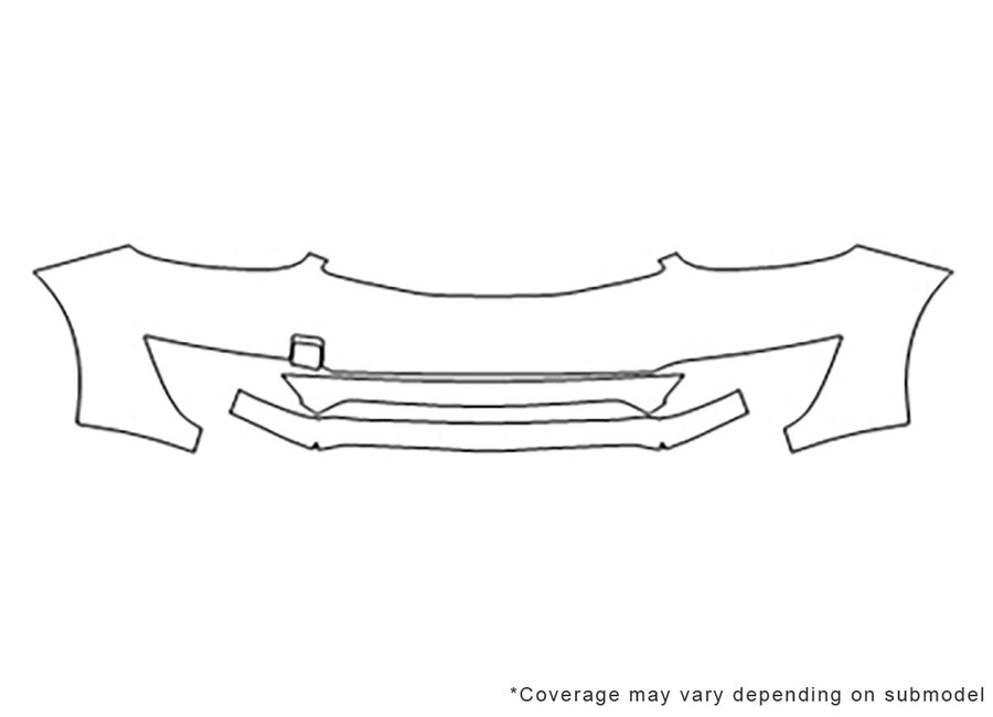 mirage Avery Dennison Clear Bra Bumper Precut PPF Diagram