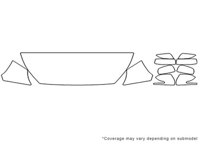 mirage 3M Clear Bra Hood Precut PPF Diagram