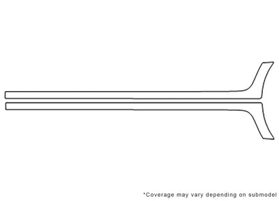 mirage Avery Dennison Clear Bra Door Cup Precut PPF Diagram