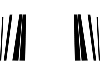 mitsubishi montero 1992-2000 Carbon Fiber Pillar Trim Diagram
