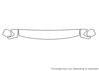 montero Avery Dennison Clear Bra Hood Precut PPF Diagram