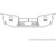 montero 3M Clear Bra Bumper Precut PPF Diagram