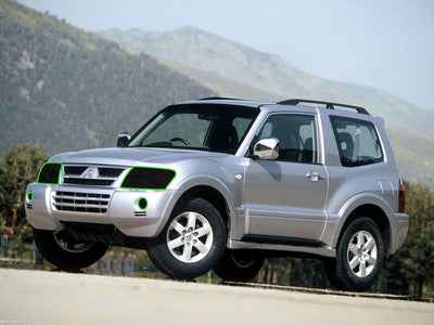 mitsubishi montero 2003-2006 Headlight Tint Location