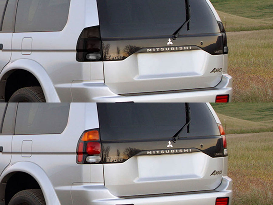 montero sport Before and After Smoked Taillights