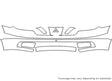 outlander 3M Clear Bra Bumper Precut PPF Diagram