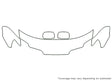 outlander Avery Dennison Clear Bra Hood Precut PPF Diagram