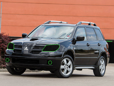 mitsubishi outlander 2003-2006 Headlight Tint Location