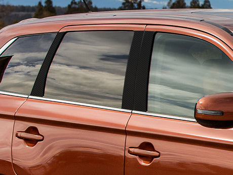 mitsubishi outlander 2007-2013 Carbon Fiber Pillar Cover Diagram